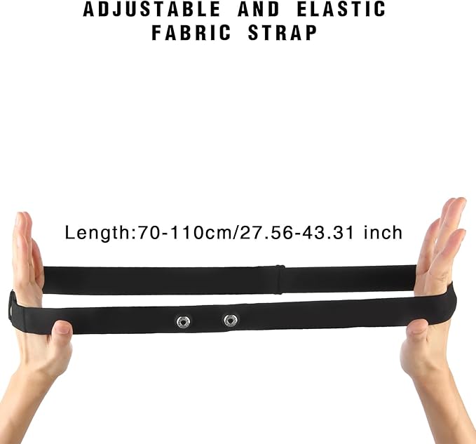 Comfortable Heart Rate Chest Replacement Strap for Polar H10 H9 Garmin Wahoo Coospo PowrLab Fitcent Magene MOOFIT IGPSPORT