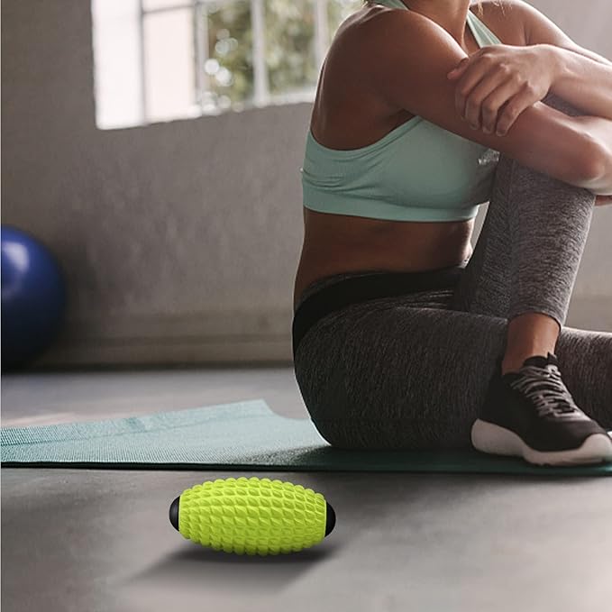 Massage Roller, Deep Tissue Massage for Myofascial Release, Muscle Roller for Exercise and Workout Recovery, Alleviating Neck, Back, Legs, Foot or Muscle Tension - Green