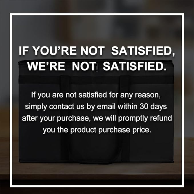 Bodaon 2-Pack Insulated Food Delivery Bag, XXXL Grocery Shopping/Catering/Pizza Cooler Bags, Cold/Hot Styrofoam Carrier for Doordash/Travel/Car, Warmer/Frozen, Door Dash Accessories