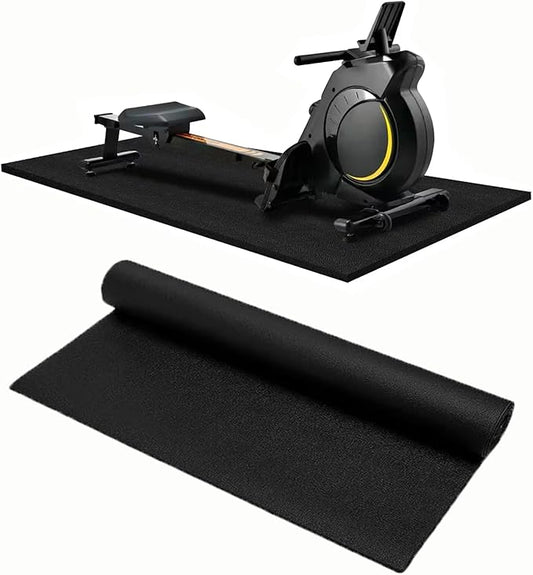 Treadmill Mat – 84" x 36", 1/4" Thick Non-Slip Walking Pad Mat for Carpet Floors & Hardwood, Shock Absorbing Exercise Mat & Under Treadmill Mat for Floor Protection in Home Gym
