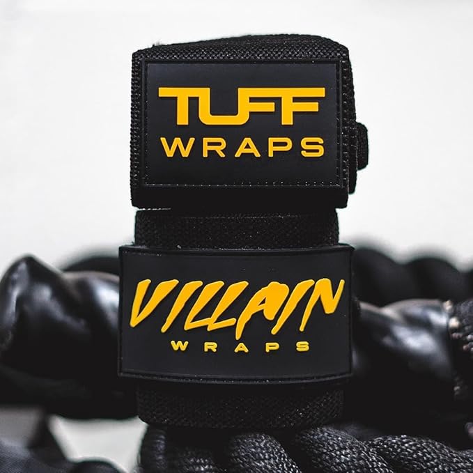 Villain Wrist Wraps for Weightlifting & Powerlifting – Adjustable Support Straps for Men and Women – Ideal for Strength Training, CrossFit, Bodybuilding – Durable Comfort to Eliminate Wrist Pain