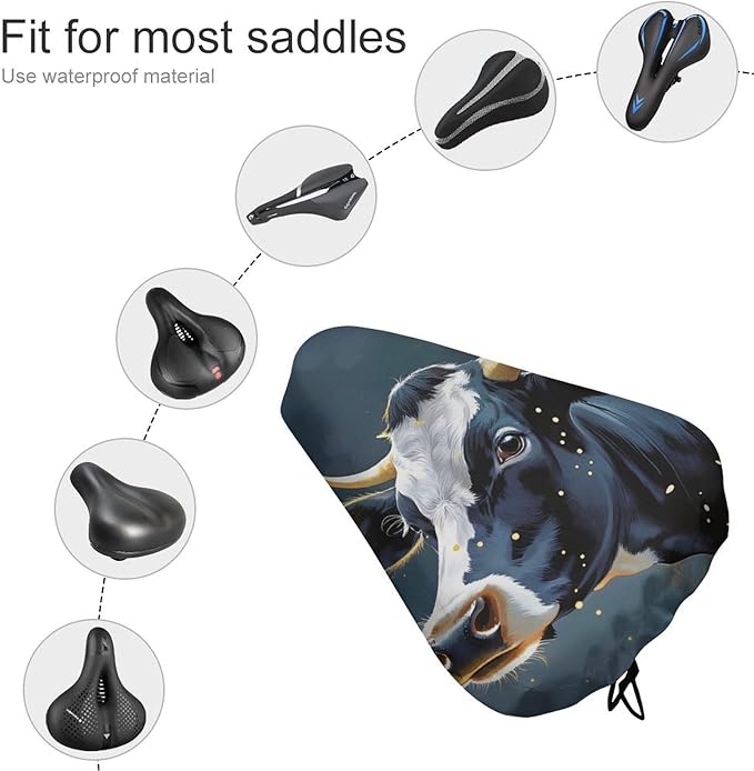 Waterproof Bike Seat Cover with Drawstring Waterproof Bike Seat Rain Cover Seat Protective Water Resistant Bicycle Saddle Rain Dust Cover