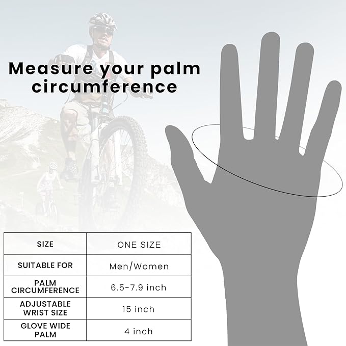 Workout Gloves for Men and Women, Sport Gloves with Adjustable Wrist Wraps, Proper Gym Glove for Athletes, Great for Fitness, Weightlifting, Cycling, Cross Training