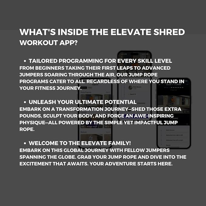 Elevate Gravity Heavy Rope - 3m, 10mm PVC - Boost Muscle, Cardio & Strength - Smooth Bearings - Ideal Indoor/Outdoor & Weight Loss.