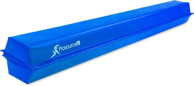 ProsourceFit Gymnastics Balance Beam for Kids, 9ft Long Firm Folding Floor Beam with Non-Slip 4-inch Wide Surface for Safe Gymnastics Practice at Home or Gym