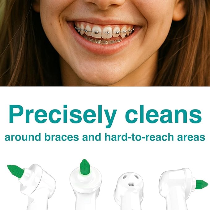 Interdental Replacement Brush Heads for Oral-B Electric Toothbrushes(Except The iO Series), 2-Pack, Ideal for Braces, Between Teeth, and Back Teeth Cleaning