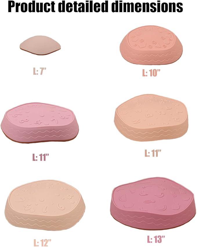 Fanboxk Stepping Stones for Kids,Non-Slip Toddlers Stepping Stones for Promoting Children's Balance Coordination Skills,Obstacle Courses Sensory Toys Outdoor or Indoor Play for Kids 3-8