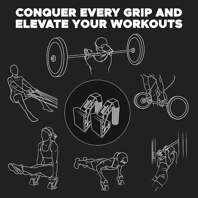 Neutral Grip Pull Up Handles & Pushup Handles Good..Grips for Pulling and Pushing - Pull Up Handles, Barbell Handles & Push Up Handles For Floor - Pullup Handles For Banded Pulls, Deadlifts & Pushups