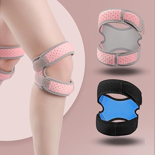 Patella Knee Brace for Women and Men, 2 Pack Patellar Tendon Support Strap for Pain Relief, Arthritis, Tendonitis, Running, Basketball, Tennis, Gym