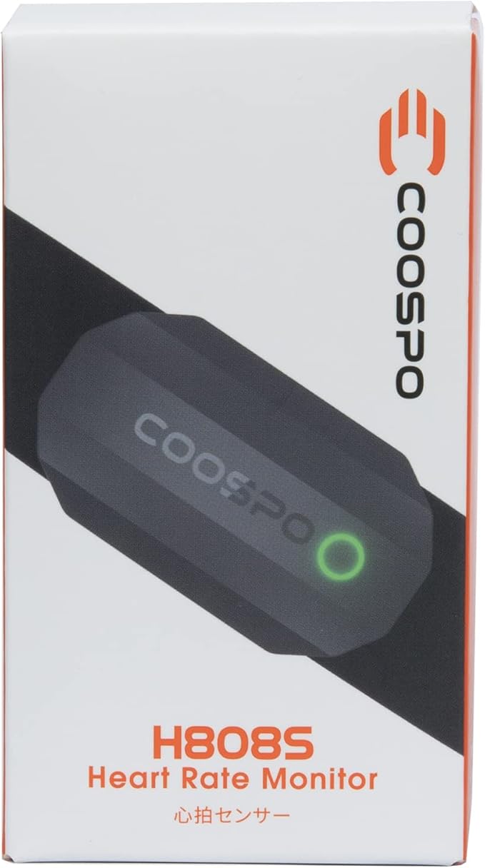 COOSPO Bluetooth Heart Rate Monitor Chest Strap H808S, ANT+ BLE HR Monitor Chest, HRM IP67 Waterproof, 300H Battery Life