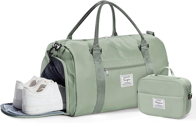 Gym Bag Womens,Travel Duffel Carry on Bag Sport Tote Bag Weekend Overnight Bag