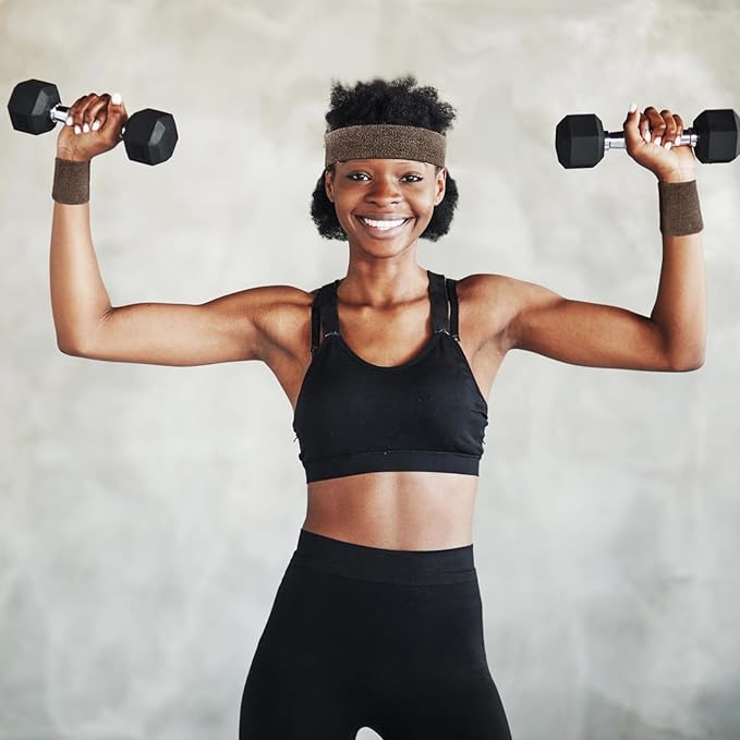 Civaner 12 Pcs 80s 90s Sweatbands Neon Headbands Wristbands for Men Women Party Sports Cotton Headbands Terry Cloth Athletic Sweat Bands for Tennis Football Gym Workingout Accessories