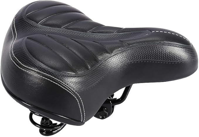 Bike Saddles, Outdoor Mountain MTB Road Bike Wide Big Bum Bike Cushion Pad Gel Cruiser Extra Comfort Sporty Soft Pad Saddle Cover Cushion Seat