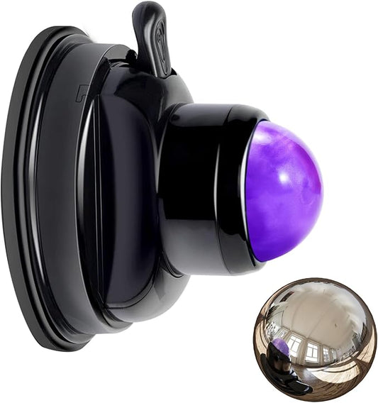 Mountable Massage Ball Roller,Back Neck Massager Wall Mount,Trigger Point Ball for Full Body Sore Muscle Recovery,Knots,Myofascial Release and Massage Therapy