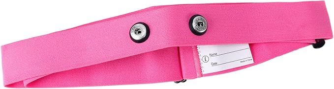 Compatible with Polar H10 H9 H7 H1 Wahoo Tickr Garmin HRM Heart Rate Monitor Chest Strap,Black&Pink