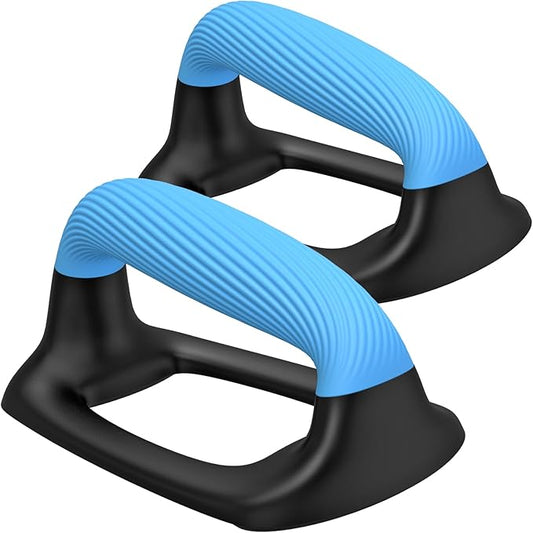 Kipika Push Up Bars, Pushup Stands With Thickened Soft Plastic Handle, Stable and Non-Slip Base, Pushup Handles Perfect for Floor Strength Training