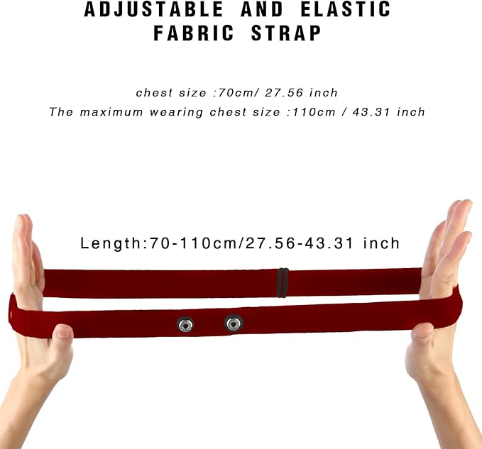 Polar H10 H9 H7 Chest Strap Replacement - Adjustable Soft HRM Compatible with Polar Heart Rate Sensor