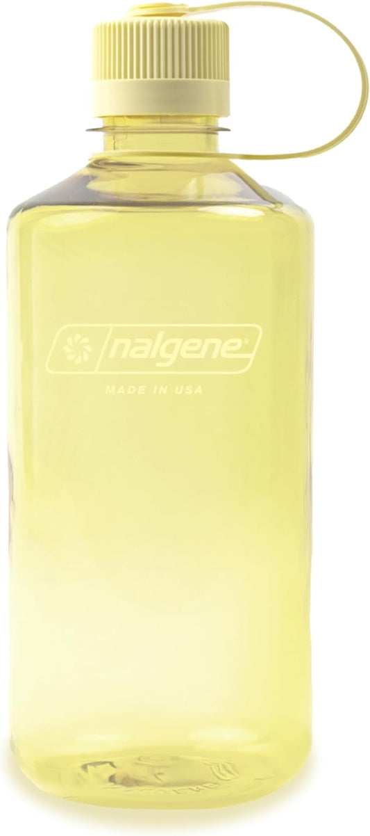 Nalgene Leak Proof Tritan BPA-Free Water Bottle - 32 oz Narrow Mouth - Made in the USA for Outdoor Use & Daily Hydration (Butter)