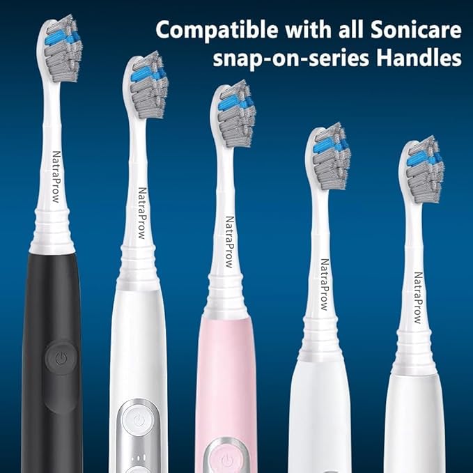 Replacement Toothbrush Heads Compatible with Philips Sonicare 5300 6500 6100 ProtectiveClean, HX6 HX9 C-2 Series Brush Heads Refills, Charcoal, 10 Pack