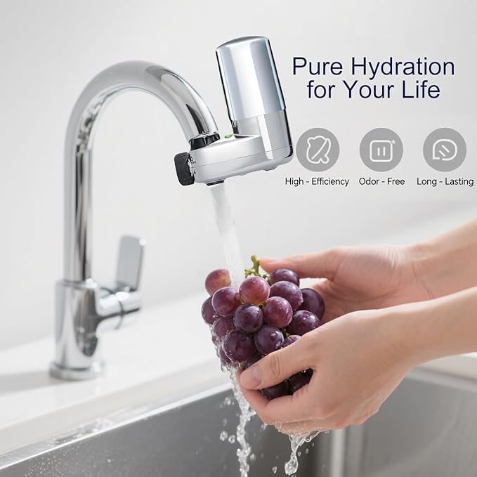 Faucet Filter Cartridges, Replacement for Brita® Faucet Filter 36311 On Tap Water Filtration System Compatible with Brita®Replacement Filters, 36313, FR-200, FF-100 White (Pack of 3)