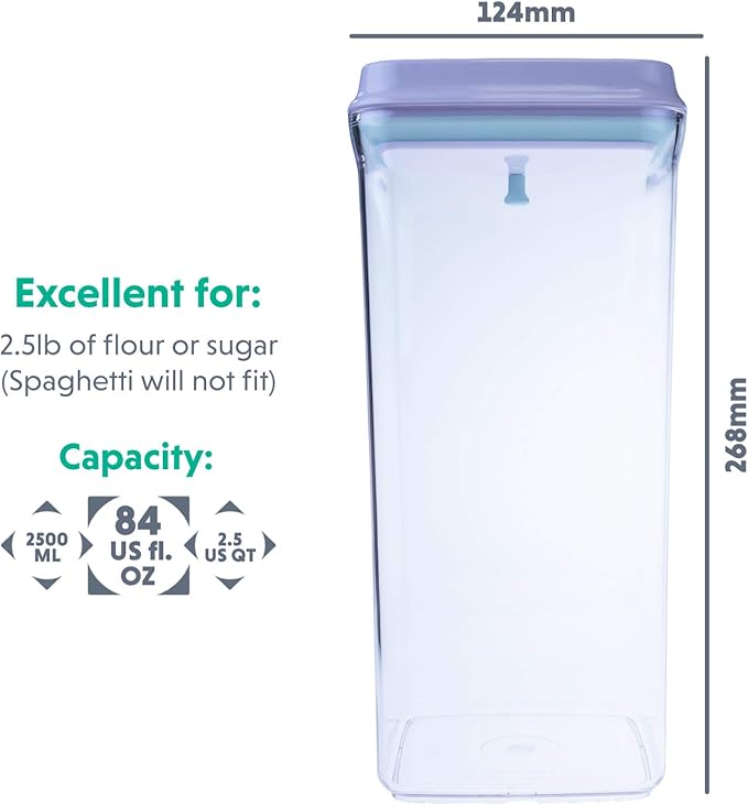 Bop Top | Airtight Meal Prep Containers with Lids | Food Storage Container Sets | Snack and Overnight Oats Fridge Organizer | Pantry and Kitchen Organization