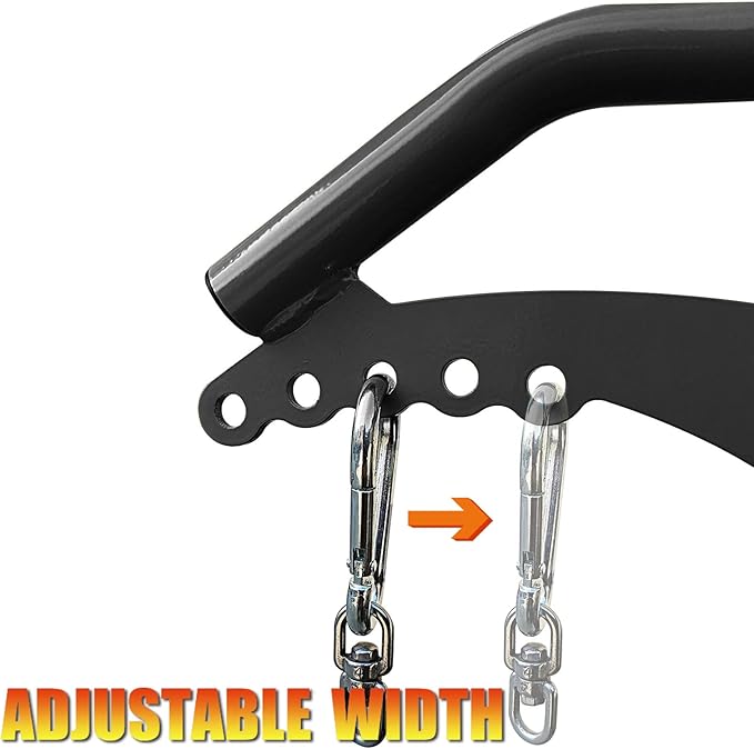 KORIKAHM Adjustable Lat Pull down Bar, Cable Machine Attachments for Gym, Home Gym Fitness T-bar Row Pulldown Attachments, Lat Pull Down Machine Wide Grip Neutral Grip Handle