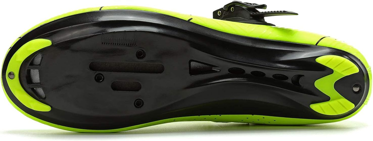 Santic Men's Cycling Shoes Road Cycling Riding Shoes Road Bike Shoes with Buckle- Roadway New