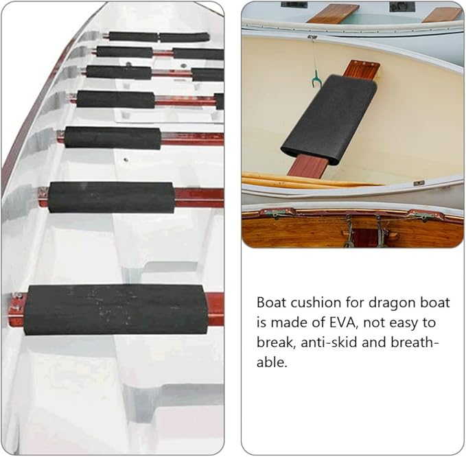iplusmile 2Pcs Dragon Boat Seat Cushion, Anti-EVA Fishing Seat Pad for Watersports Rowing Machine Kayak Race Training Camping Outdoor, Non-Shock Absorption Breathability Cushion