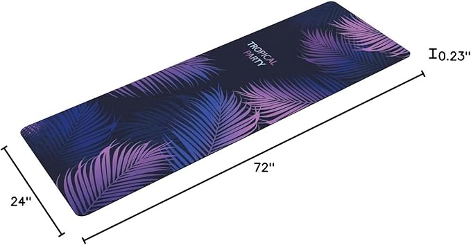 nuveti Yoga Mat Print Extra Thick TPE Non Slip Fitness Exercise Mat with Carrying Bag,72"x24" Extra Thick 6MM Exercise & Workout Mat for Yoga, Pilates Fitness and Floor Exercises