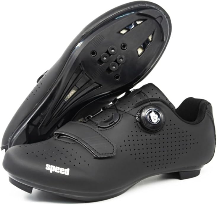 Unisex Cycling Shoes Compatible with pelaton Indoor Road Bike Shoes Mountain Shoes for Men & Women Delta Cleats Clip Outdoor Pedal Bicycle Shoes MTB Shoes for Men