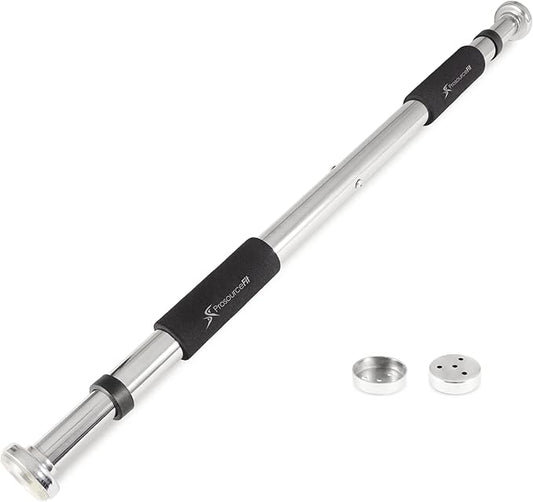 ProsourceFit Multi-Grip Lite Pull Up/Chin Up Bar, Heavy Duty Doorway Upper Body Workout Bar for Home Gyms 24”-32”