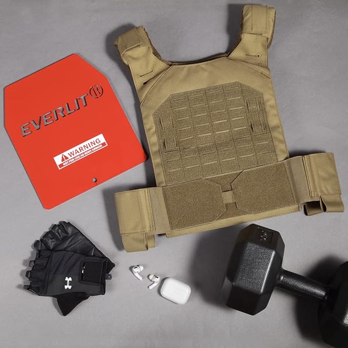 EVERLIT Adjustable Weighted Vest 14 Lbs/ 20 Lbs, Weight Included, for Body Weight Training Fitness Workout Running for Men Women