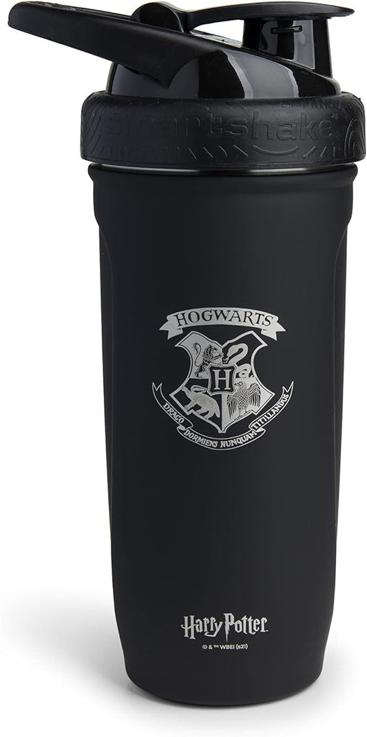 Smartshake Reforce Stainless Steel Harry Potter Hogwarts Crest Shaker Bottle (900 ML /30oz) | Light Weight Resistance Sports Shaker Bottle with a Soft Lid | Leakproof, BPA Free & DEHP Free