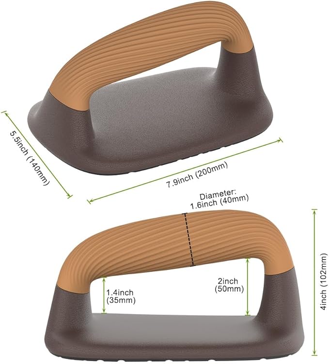 Push Up Bars – Ergonomic Pushup Handles for Floor Strength Training, Non-Slip Push-Up Stands with Soft Grip, Pushups Bars for Home Gym Workout