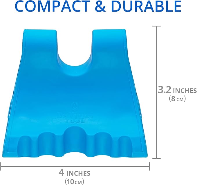 Body Back Davinci Tool (Blue) -USA Made- Extra Firm Neck Tension Relief & Pressure Point Massage Tool - Occipital Release Tool - Cervical Traction Device- Suboccipital Release Device - Neck Stretcher