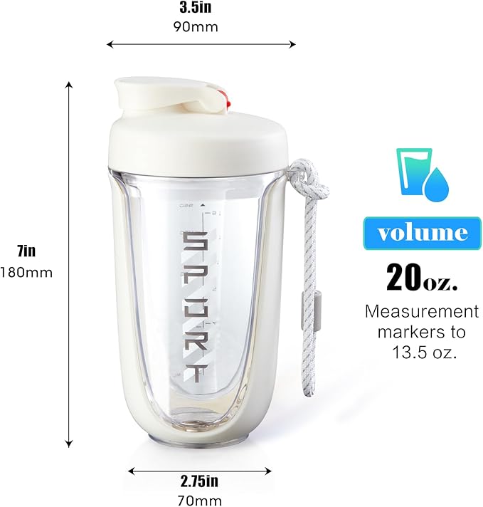 shaker cups for protein shakes 20 oz protein shaker bottle,Leak Proof,The Perfect Shaker for the Gym, Pre-Workout Bottle,Cocktail Shaker Cup,Weight Loss Supplement Shakes