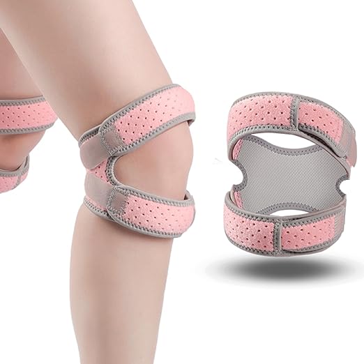 Patella Knee Brace for Women and Men, 2 Pack Patellar Tendon Support Strap for Pain Relief, Arthritis, Tendonitis, Running, Basketball, Tennis, Gym