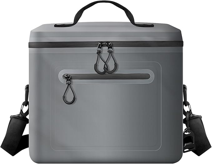 Insulated Cooler Bag, 7/16/30 Can Collapsible with Bottle Opener for Lunch Coolers for Picnic, Beach, Work, Trip - Soft Ice Coolers Bags with Zipper Foldable Portable Stands Upright