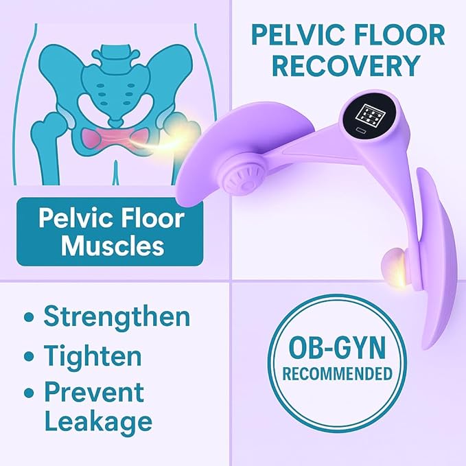 Pelvic floor trainer,pelvic Floor Exerciser for women,postpartum gifts Kegel Exercise Products,thigh excerciser for women,postpartum essentials kit,gift for New Mom,pelvic floor recovery device,purple