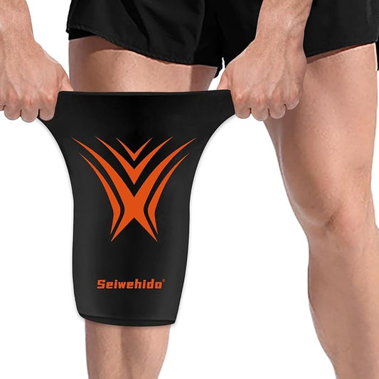 Extended Knees Ice Pack for Injuries Freeze Compression Sleeve Reusable Soft Gel Ice Wrap for Leg Swelling, Knee Replacement Surgery, Cold Compress Therapy for Arthritis, Meniscus Tear and ACL