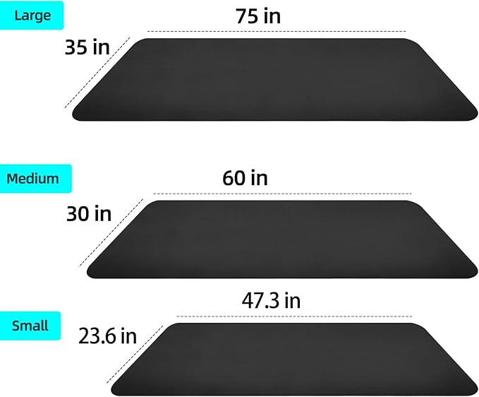 Protective Treadmill & Stationary Bike Mat - Waterproof, Suitable for Hardwood & Carpet, Ideal for Exercise & Jump Rope Use
