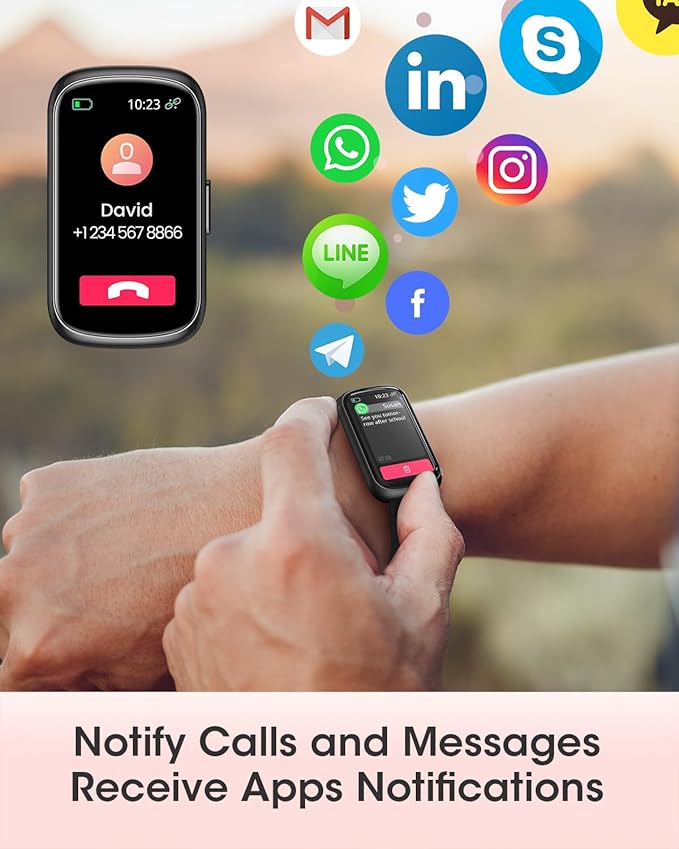 Fitness Tracker, Smart Watches for Women/Men, 24/7 Heart Rate Monitor Watch with Sleep Tracker, Step Counter, 20+ Sport Modes Fitness Watches for Women/Men, Android Smart Watch for Phones