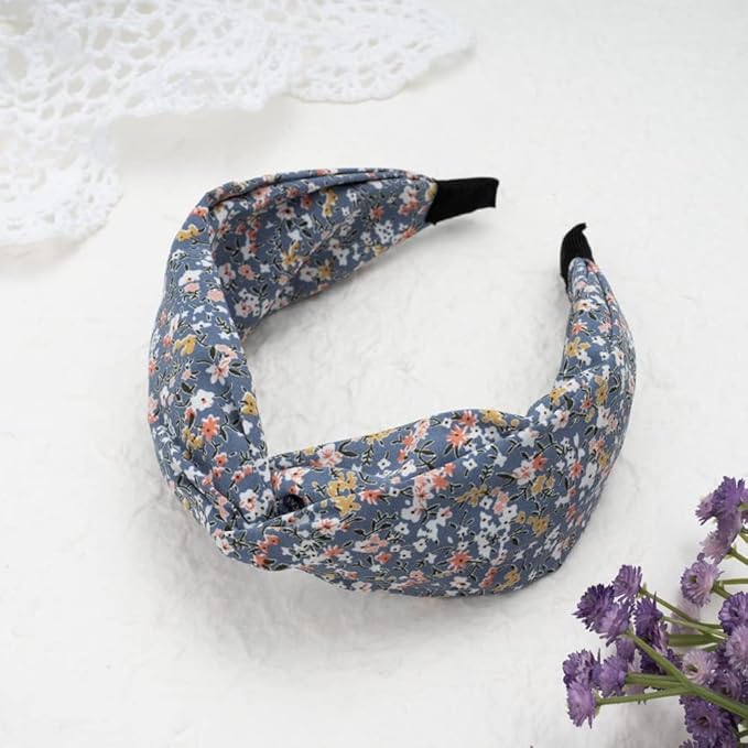 Madison Tyler Headbands for Women | Cute Top Knotted Floral Outdoor Hairbands for Girls | Thin Hair and Thick Hair | Skincare and Boho Spring Headband for Washing Face
