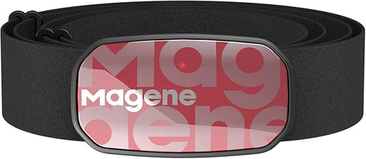 Magene H603 Chest Strap Heart Rate Monitor, ANT+ and Bluetooth Compatible with Fully Adjustable Strap, iPhone & Android Compatible