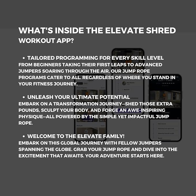 Elevate Gravity Heavy Rope - 3m, 10mm PVC - Boost Muscle, Cardio & Strength - Smooth Bearings - Ideal Indoor/Outdoor & Weight Loss.