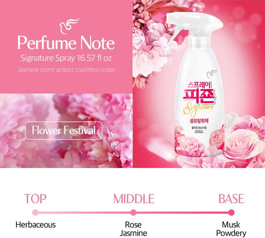 PIGEON Fabric Refresher, Rose & Jasmine, Odor Eliminator for Home, Couch Spray Deodorizer, Fabric Refresher Spray for Furniture, Bed, Clothing, Curtains, Flower Festival – Pack of 3