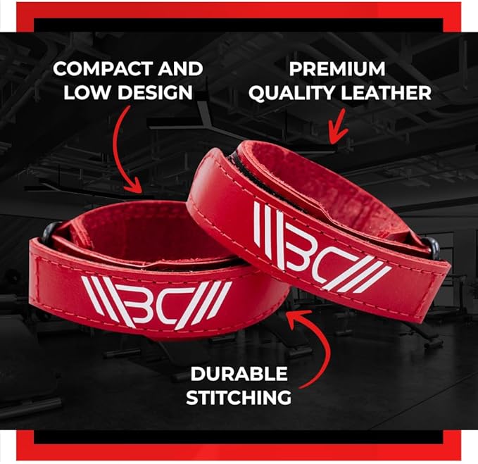 WARM BODY COLD MIND Leather Wrist Wraps for Weightlifting, Powerlifting, Gym – Heavy Duty Wrist Straps for Strength Training, for Men & Women