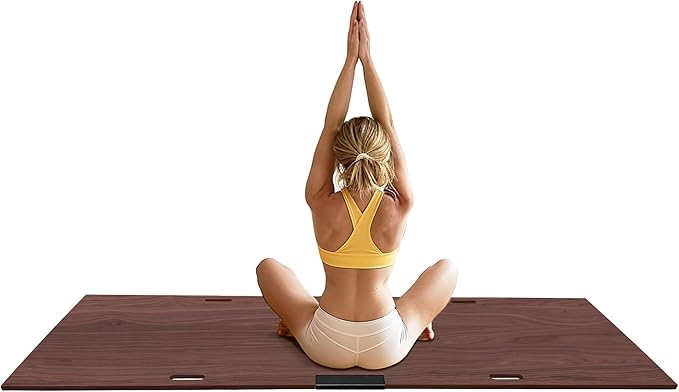 Yoga Mat Board for Carpet, Portable Yoga Mat Thick for Carpet, Grass, Uneven Surfaces, 75" x 24" Indoor/Outdoor Stability Base for Yoga, Pilates