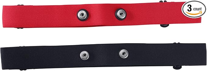 Heart Rate Monitor Replacement Chest Strap Compatible with Myzone Strap MZ-3 & MZ-1Belt 2 Pack