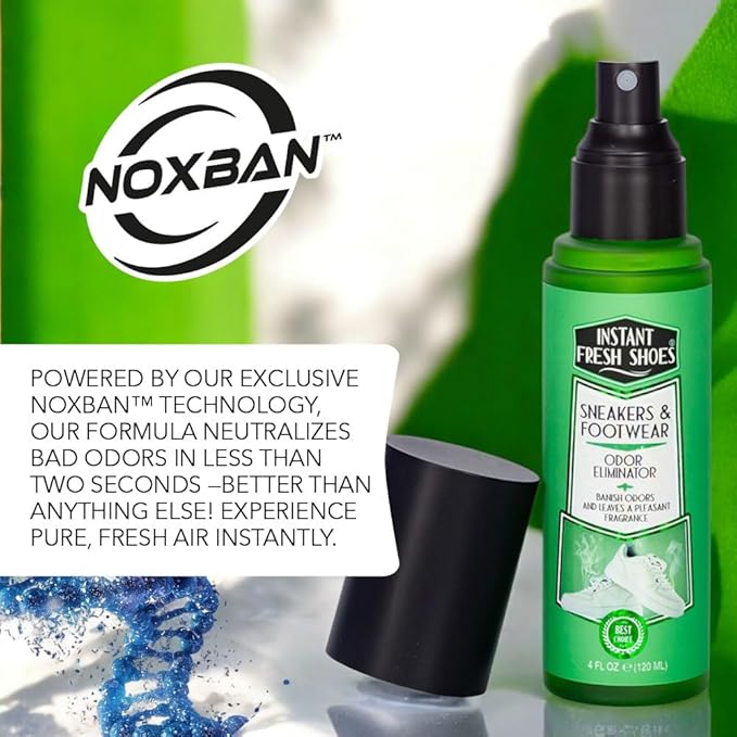 Advance Shoe Deodorizer Spray for Instant Shoe Odor Elimination in less than 2 seconds -For Sneakers, Boots, All Footwear -Also for Gym Bags and Sports Equipment, Lavender Scent – INSTANT FRESH SHOES
